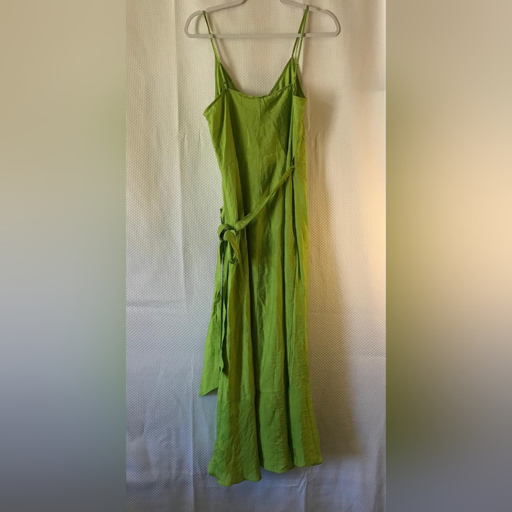 H&M long dress for women green zize M